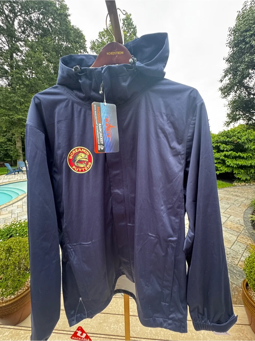 Nwt Habit Packable Rain Jacket Waterproof Plus Mens Guardian Screaming Putters L